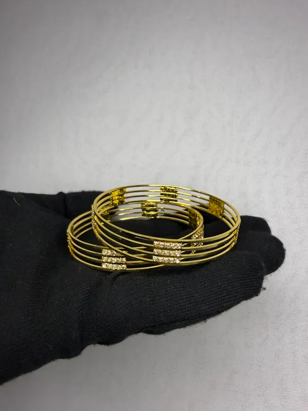 Gold_Plated_Designer_Bangles_Set_For_Women