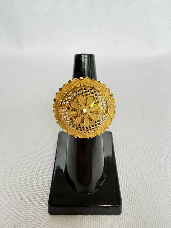 Traditional_Gold_Toned_Filigree_Adjustable_Ring_For_Women