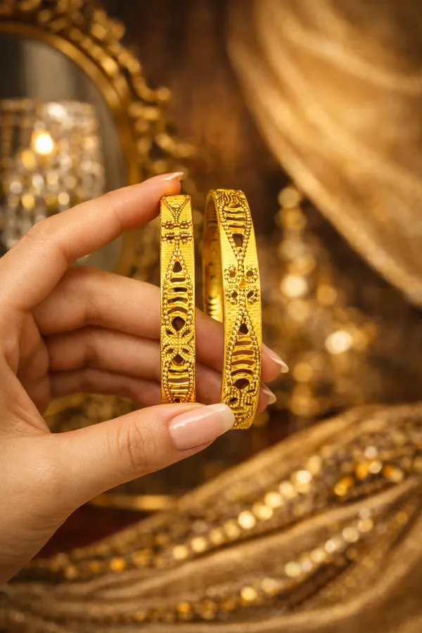 Gold_Plated_Designer_Bangles_Set_of_2_For_Women