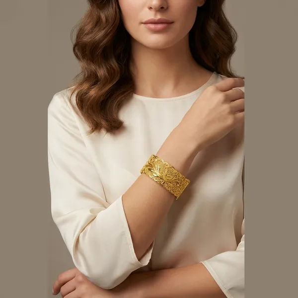 Traditional_Gold_Plated_Filigree_Kada_Bangle_For_Women