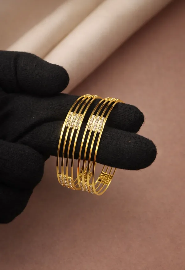 Gold_Plated_Designer_Bangles_Set_For_Women