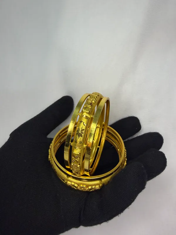 Set_of_2_Gold_Plated_with_Engraved_Floral_Design_Bangles__For_Women