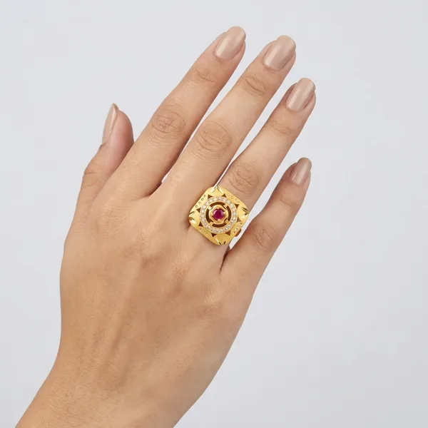 Elegant_Gold_Plated_Ruby_and_Diamond_Ring_For_Women