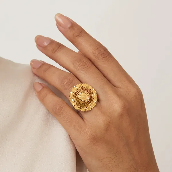 Gold_Toned_Filigree_Floral_Ring_For_Women