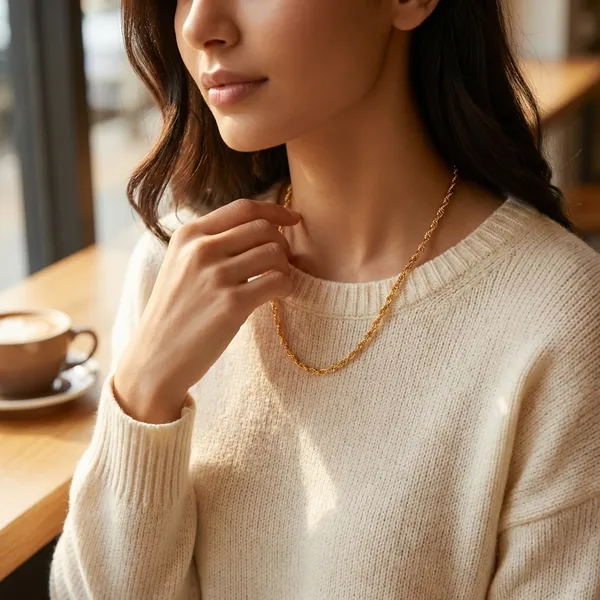Gold_Toned_Twisted_Rope_Chain_Necklace_For_Women