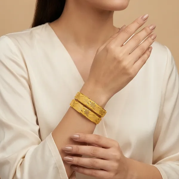 Gold_Plated_Phoenix_Carved_Bangles_For_Women