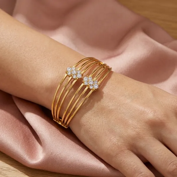 Gold_Plated_with_Crystal_Accents_Multi_Strand_Bangle_Set__For_Women