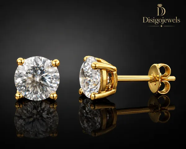 Disigo_Classic_Solitaire_Swaroski__Diamond_Stud_Earrings_|_18k_Gold_Plated