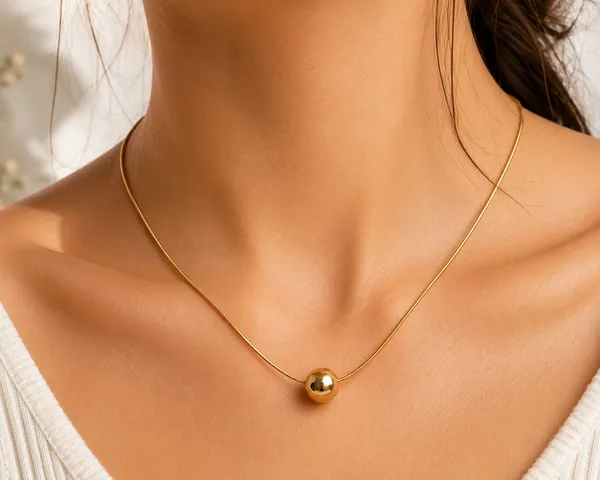 Disigo_Gold_Ball_Pendant_Necklace_&_Matching_Stud_Earrings_Set