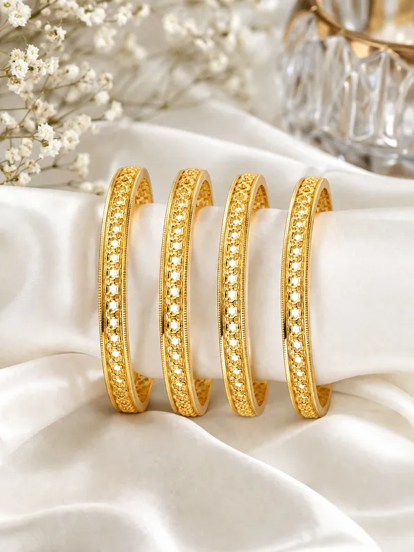 Elegant_Gold_Finish_Floral_Cutwork_Bangles_Set_(Set_of_4)