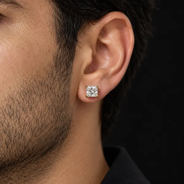 Men’s_Royal_Princess-Cut_Solitaire_Stud__Earrings_for_Daily_Use_|_Gold_Plated_|_Anti_Tarnish_|_Waterproof_|_1_Year_Guarantee_|_Buy_1_Get_1_FREE