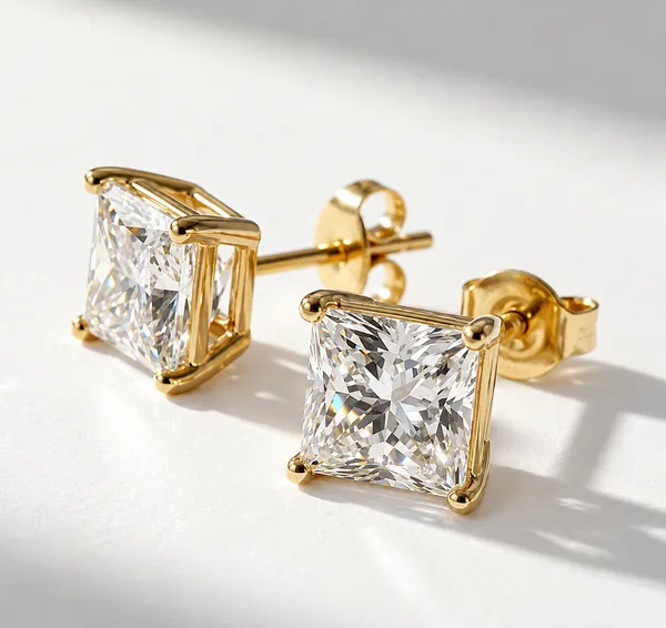 Men’s_Royal_Princess-Cut_Solitaire_Stud__Earrings_for_Daily_Use_|_Gold_Plated_|_Anti_Tarnish_|_Waterproof_|_1_Year_Guarantee_|_Buy_1_Get_1_FREE