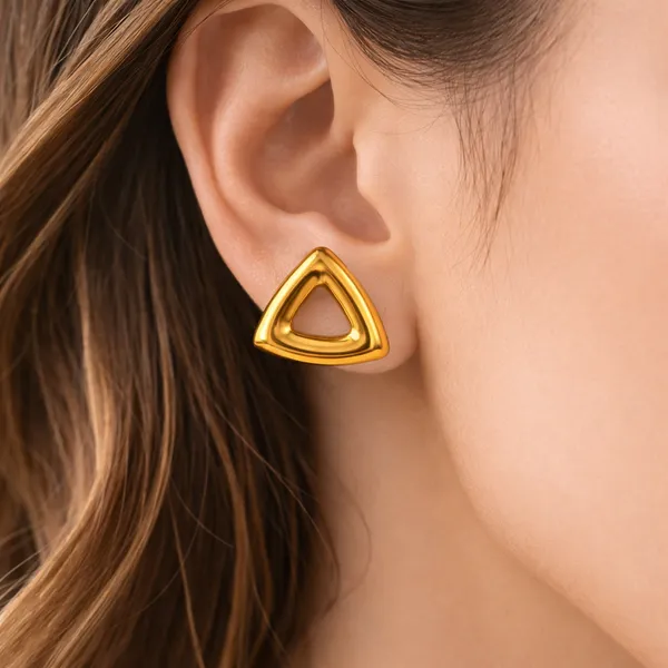 Nova_Triangle_Gold_Stud_Earrings_For_Women