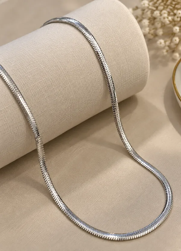 Veyron_Men’s_Italian_Silver_Herringbone_Chain