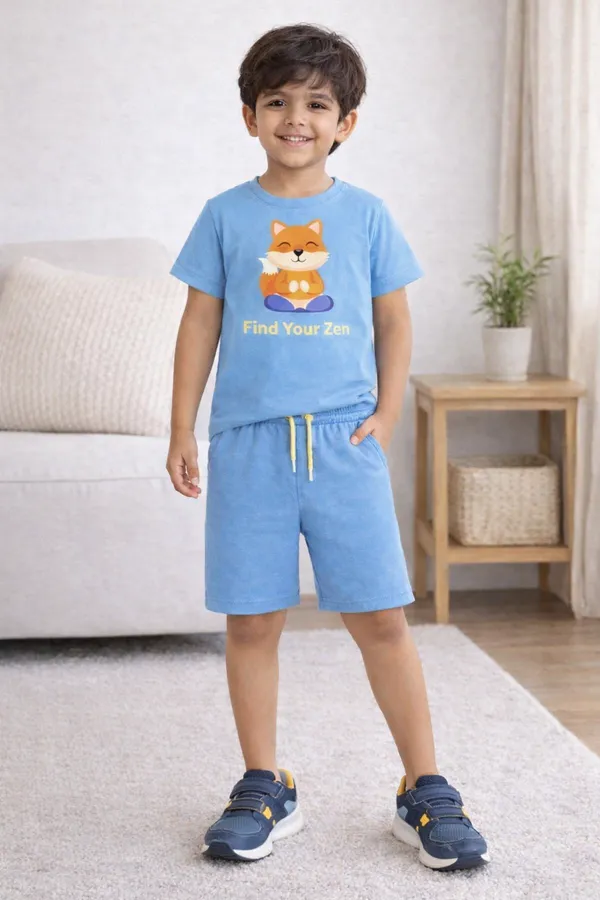 Find_Your_Zen_Kids_Blue_Coordinated_Set_With_Meditating_Fox_Print