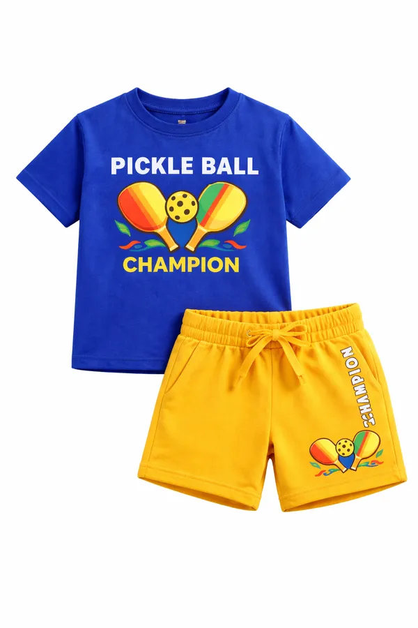Pickleball_Champion_Kids_Sports_Outfit_-_Blue_T-Shirt_&_Yellow_Shorts_Set