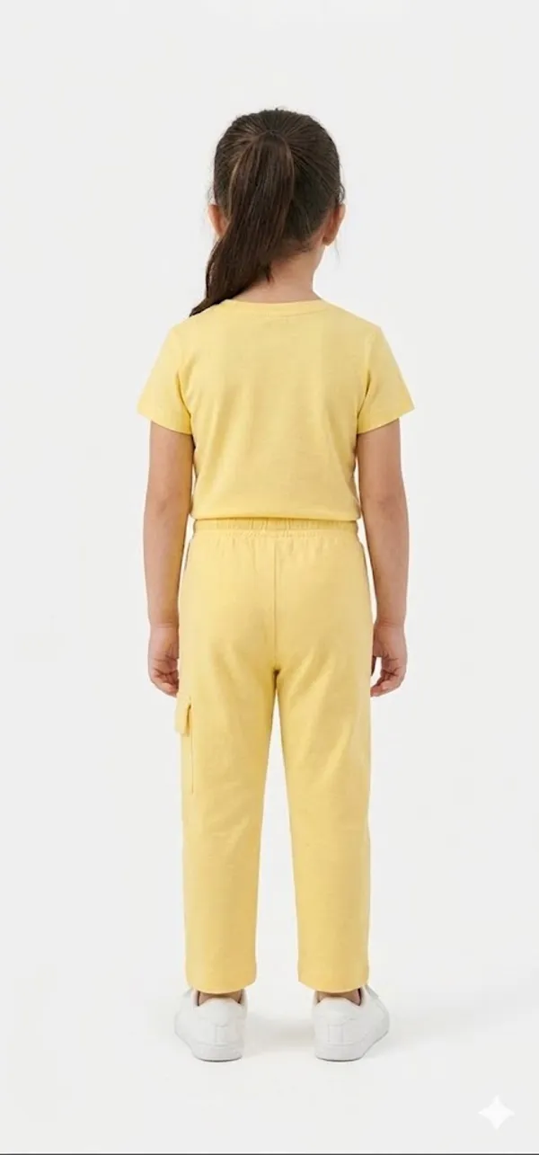 Yellow_Bloom_Rainbow_Graphic_Print_Tracksuit_Set_For_Girls