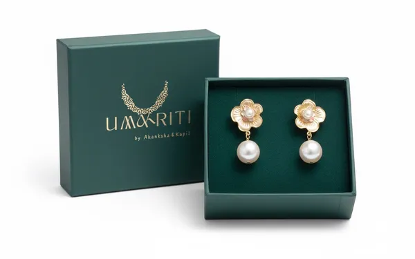 White_Floral_Pearl_Drop_Earrings_For_Women