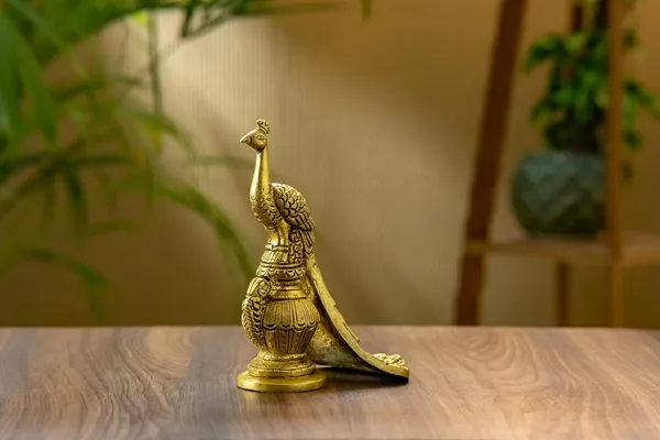 Gold_Brass_Peacock_Showpiece_For_Pooja