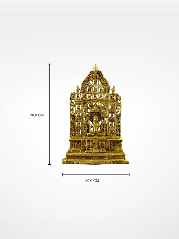 Gold_Brass_Mahavir_Swami_Statue_For_Spiritual_Decor