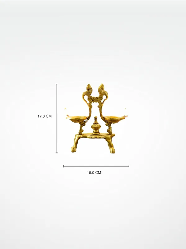Gold_Brass_Parrot_Design_Diya_For_Pooja_Decor