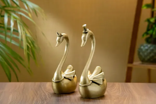 Gold_Brass_Duck_Swan_Showpiece_For_Home_Decor