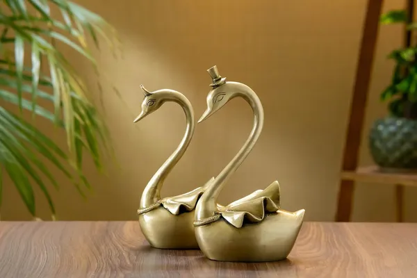 Gold_Brass_Duck_Swan_Showpiece_For_Home_Decor