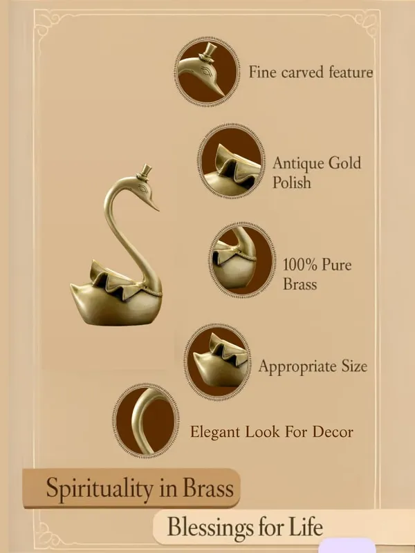 Gold_Brass_Duck_Swan_Showpiece_For_Home_Decor