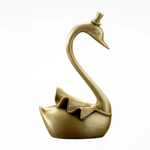 Gold_Brass_Duck_Swan_Showpiece_For_Home_Decor