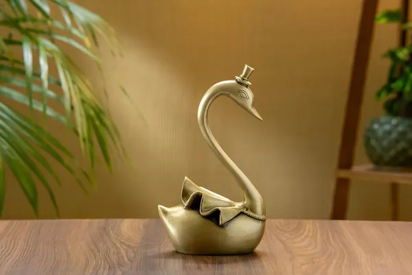 Gold_Brass_Duck_Swan_Showpiece_For_Home_Decor