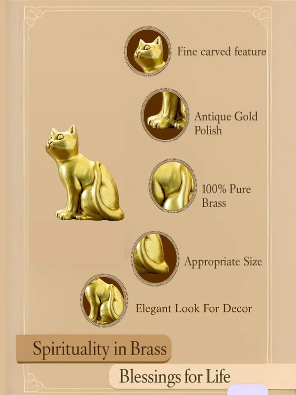 Gold_Brass_Cat_Showpiece_For_Home_Decor