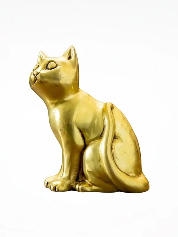 Gold_Brass_Cat_Showpiece_For_Home_Decor