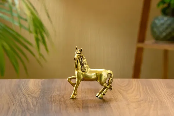 Gold_Brass_Horse_Showpiece_For_Home_Decor