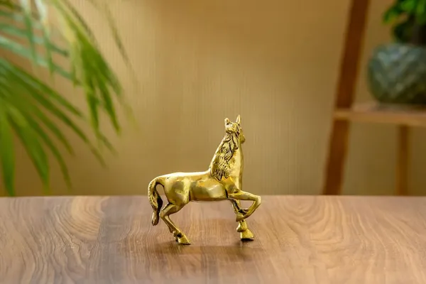 Gold_Brass_Horse_Showpiece_For_Home_Decor
