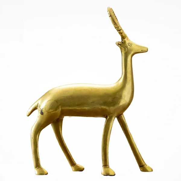 Gold_Brass_Deer_Showpiece_For_Home_Decor