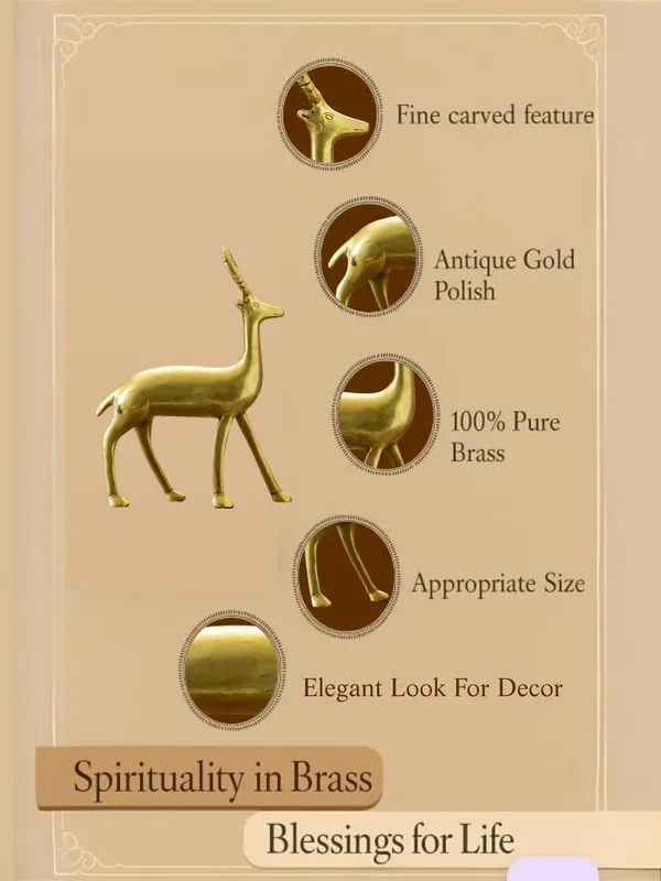 Gold_Brass_Deer_Showpiece_For_Home_Decor