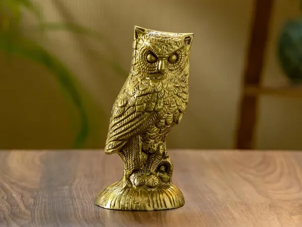 Gold_Brass_Owl_Showpiece_For_Home_Decor