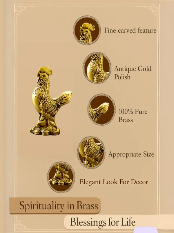 Gold_Brass_Rooster_Showpiece_For_Home_Decor