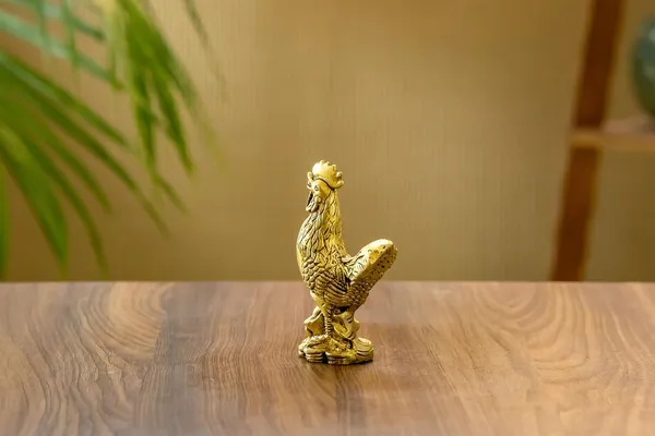 Gold_Brass_Rooster_Showpiece_For_Home_Decor