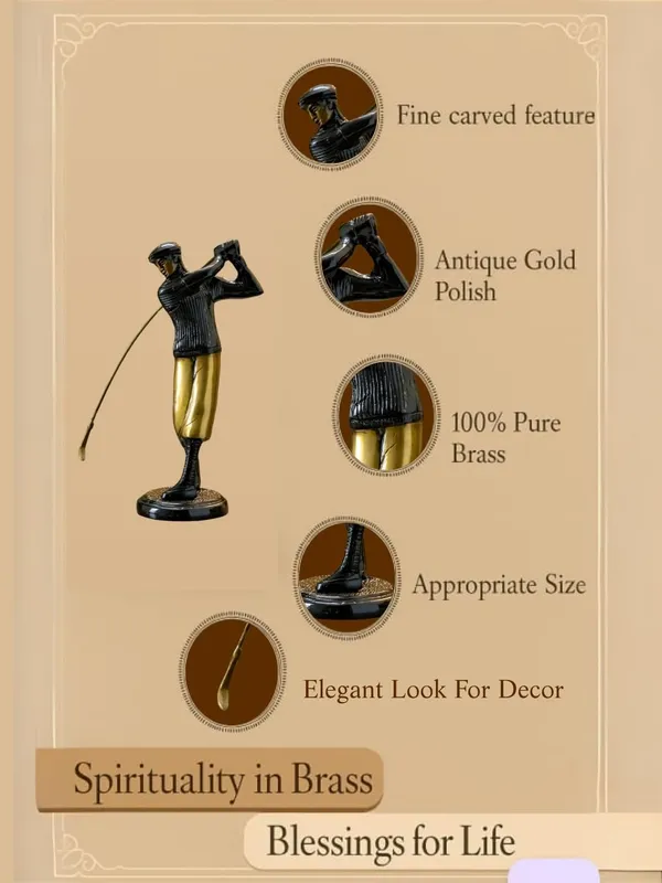 Gold_Brass_Golf_Player_Showpiece_For_Home_Decor