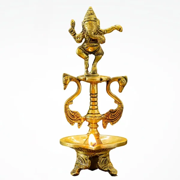 Gold_Brass_Ganesh_Diya_For_Home_Decor