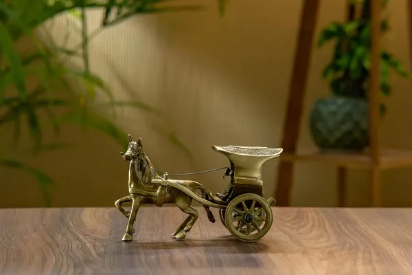 Gold_Brass_Horse_Cart_Showpiece_For_Home_Decor
