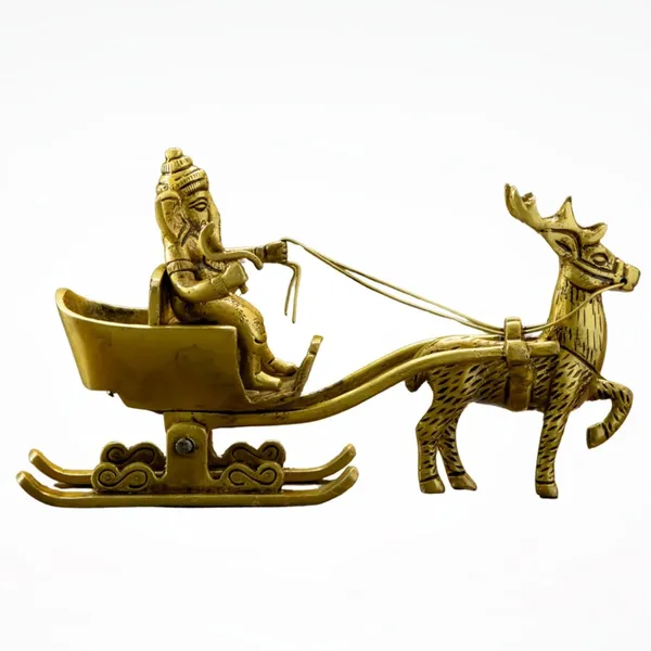 Gold_Brass_Ganesh_Rath_Showpiece_For_Home_Decor