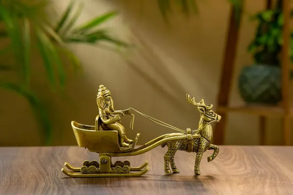 Gold_Brass_Ganesh_Rath_Showpiece_For_Home_Decor
