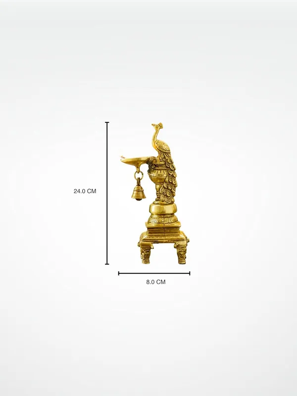 Gold_Brass_Peacock_Diya_For_Pooja_Decor