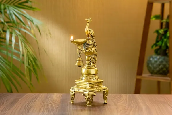 Gold_Brass_Peacock_Diya_For_Pooja_Decor