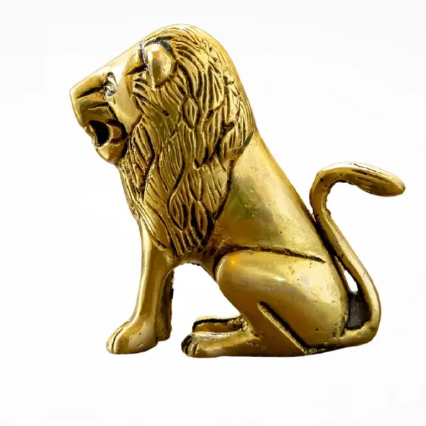 Gold_Brass_Lion_Statue_For_Home_Decor