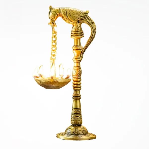Gold_Brass_Parrot_Diya_For_Pooja_Decor