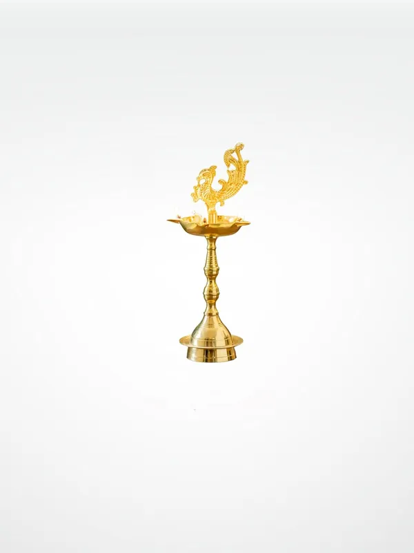 Gold_Brass_Peacock_Diya_For_Pooja_Decor