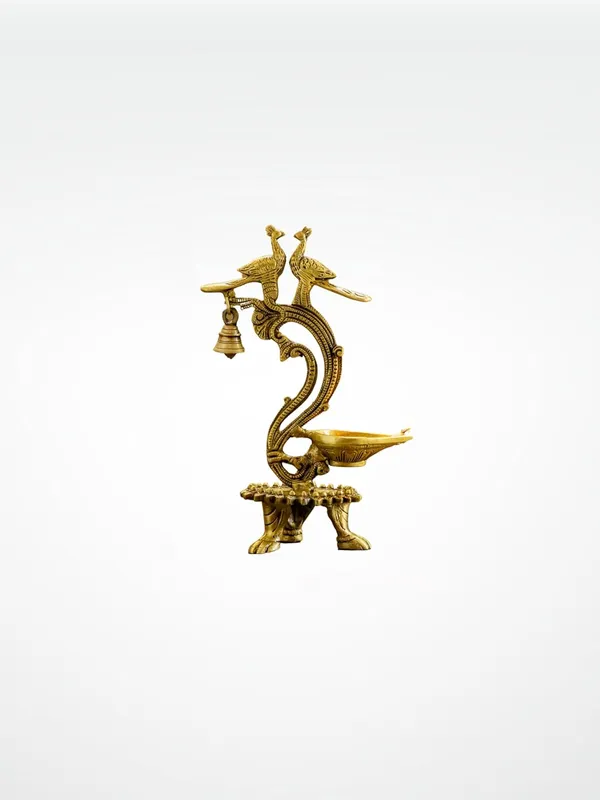 Gold_Brass_Peacock_Diya_For_Pooja_Decor